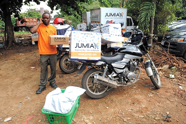 相片: Jumia的送货员