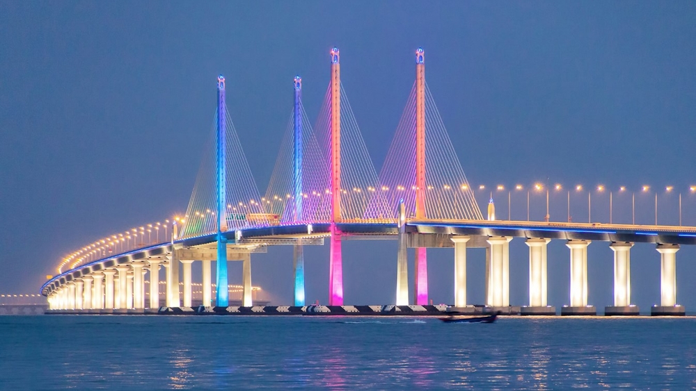 相片: 实现「一带一路」倡议愿景：马来西亚槟城第二大桥。