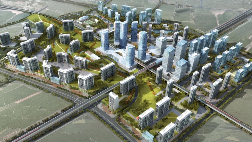 Photo: Proposed development work on the Shenzhen Metro Line No. 6 TOD integrated complex