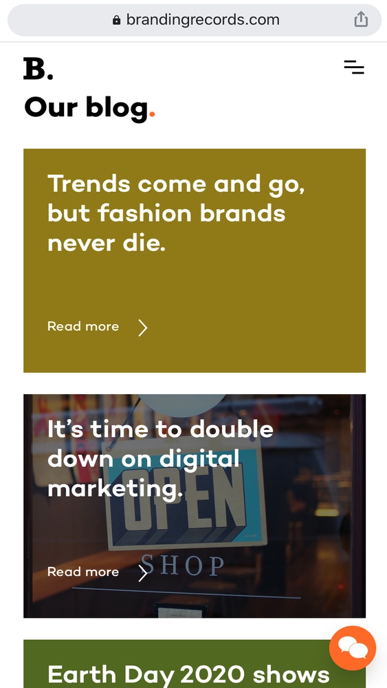 Photo: A fresh outlook with weekly blogs to share branding and marketing insights