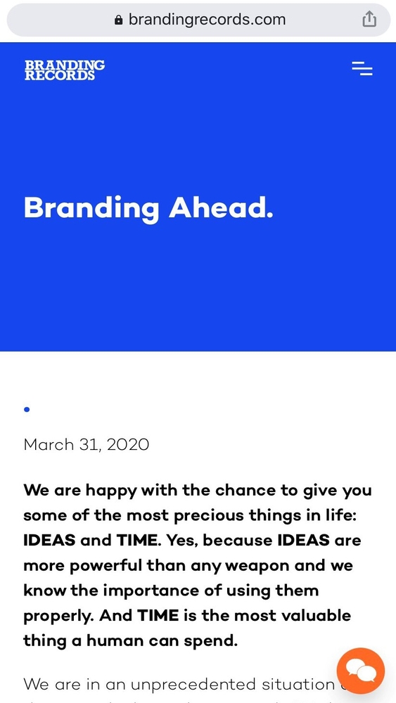 Photo: “Branding Ahead”:  a month-long, free-of-charge marketing and branding consultation service.