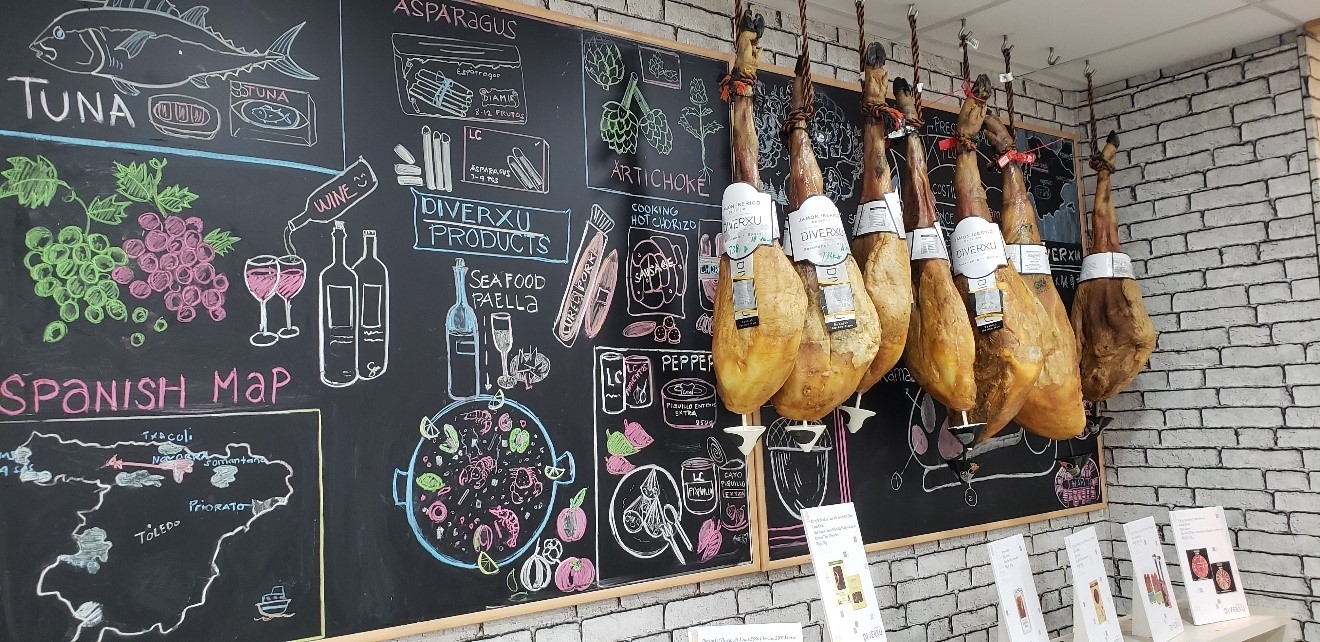 Photo: Spanish Iberian ham – Diverxu’s signature product – is now an approved mainland import.