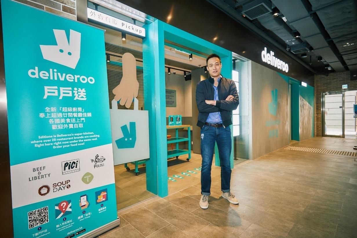 Photo: Brain Lo at the new Deliveroo Editions site in Quarry Bay