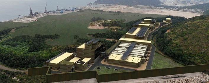 相片: 將軍澳海水化淡廠是香港最新和最大的海水化淡設施 。