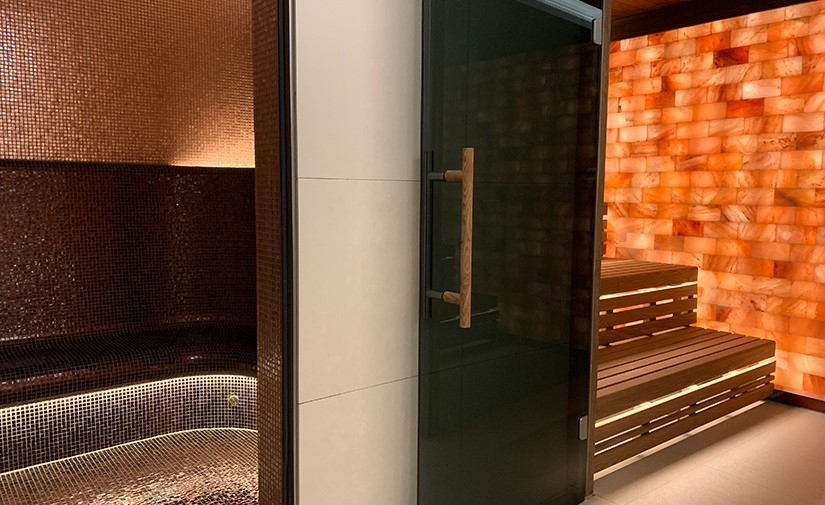 相片: 香港足球會新安裝的Aspen桑拿房和蒸氣浴室。 