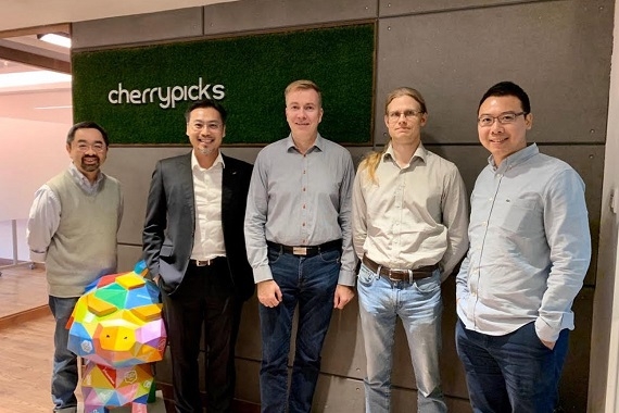 Photo: Collaboration helps technology companies to take their businesses to the next level. Helsinki-based Indoor Atlas team led by Erik Piehl. Source: Cherrypicks