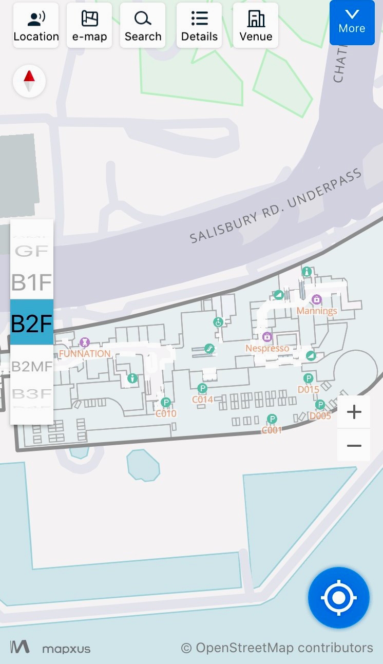 Photo: K11 MUSEA indoor map on Smart City Walk mobile app.