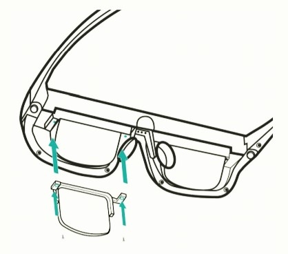 Picture: Frames are designed with a slot to accommodate corrective lenses.