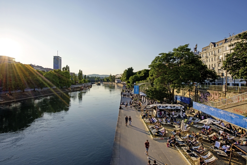 Photo: Austria’s rich heritage and beautiful landscapes: The Danube Canal. Photo source: WienTourismus/Christian Stemper