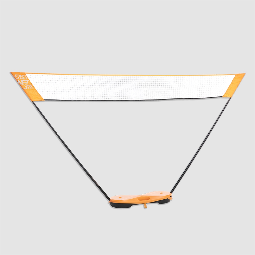Photo: A portable badminton net
