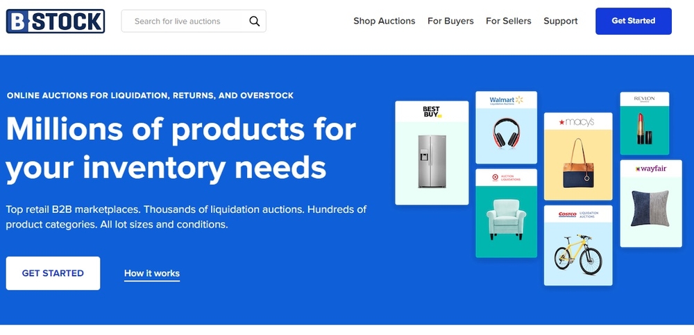 Picture: Liquidation.com and B-Stock: Two of Return Helper’s auction partners. (2)