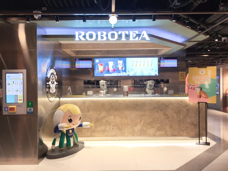 圖: K11 MUSEA的Robotea茶飲店。