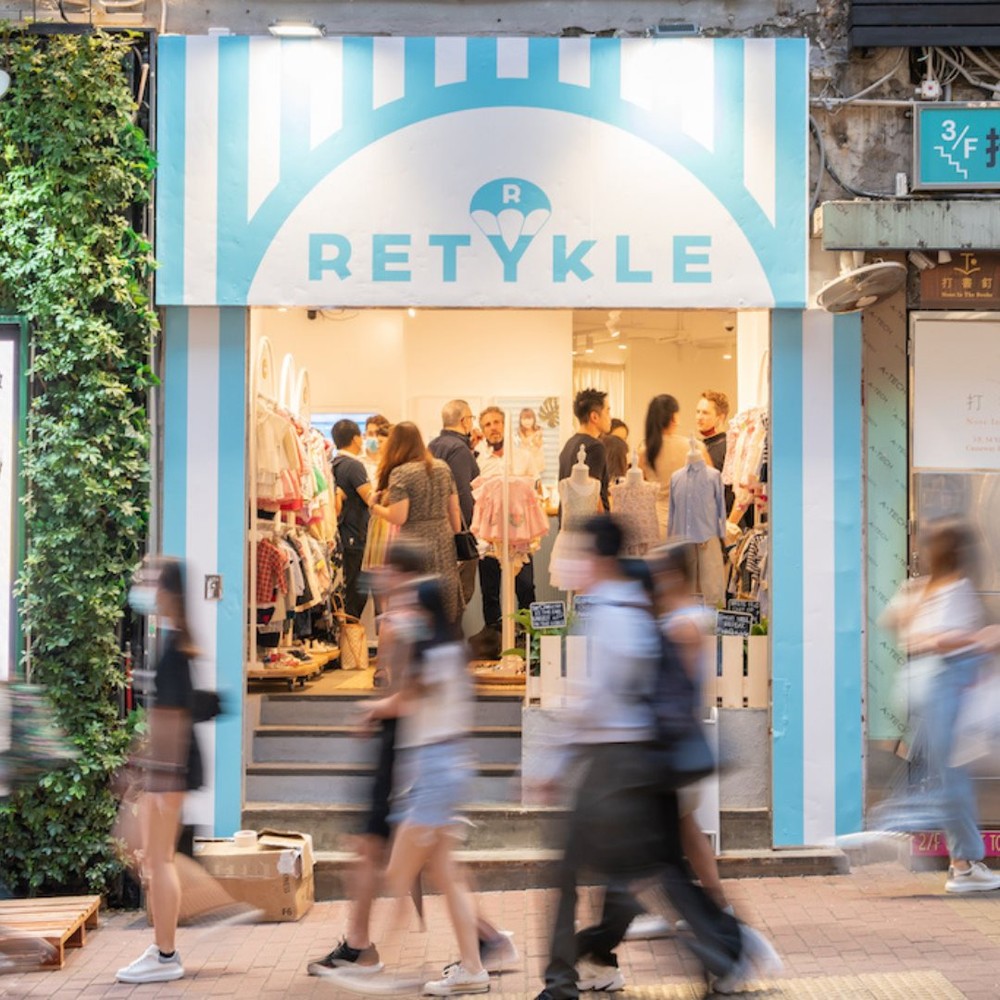 相片: Retykle在銅鑼灣開設快閃店。資料來源：Retykle