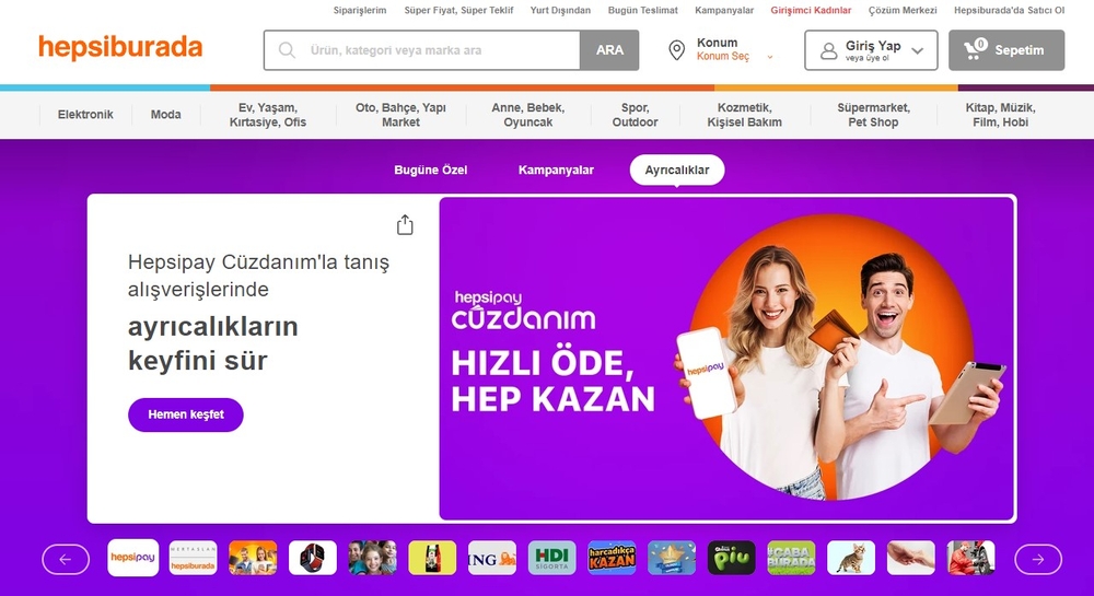 Picture: Hepsiburada: one of the fastest growing e-commerce marketplaces in Turkey and the wider region. Source: hepsiburada.com