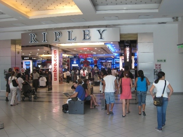 相片: 除了實體百貨店，Ripley也經營零售網站，2021年後者在智利和秘魯的搜尋量排名第二。(2)