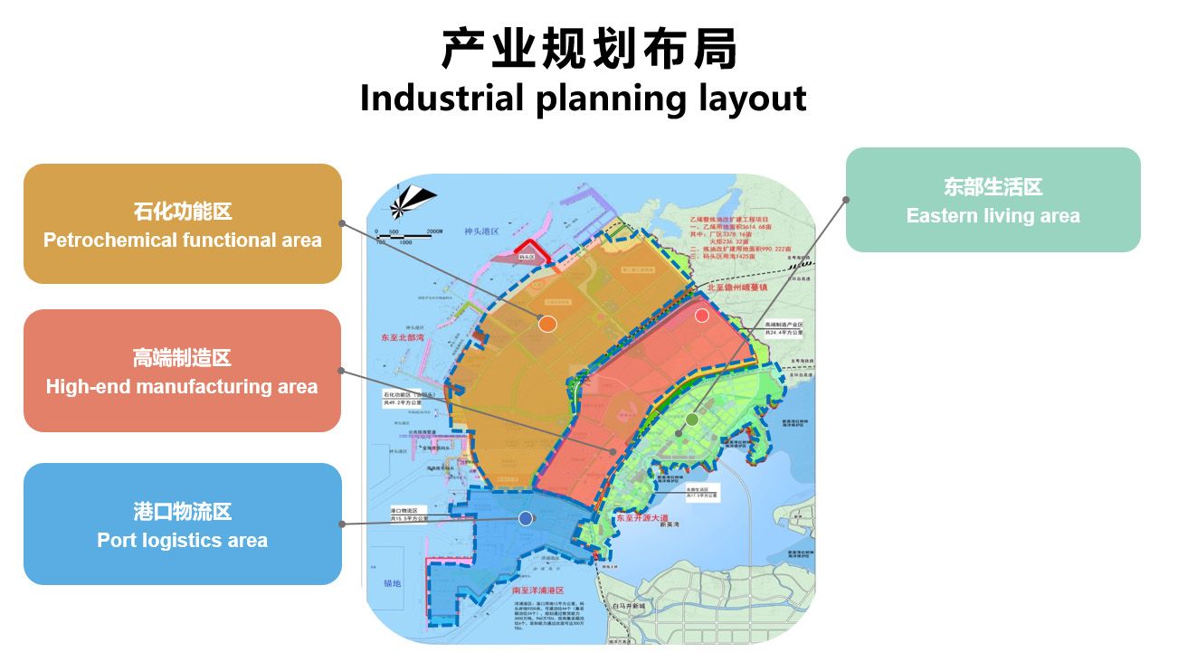 相片:洋浦经济开发区产业规划布局图 (相片由洋浦经济开发区管理委员